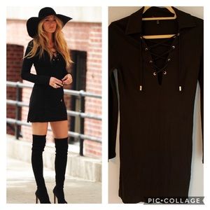 Juicy Couture Lace-Up Dress ASO Blake Lively